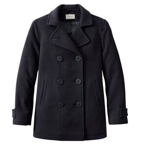 L.L. Bean Women's Dark Navy Peacoat